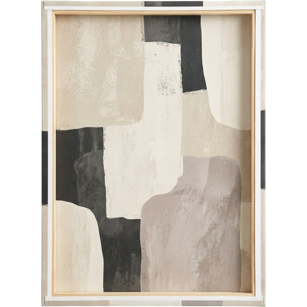 Thwkm Abstract Wall Art Canvas Neutral 18 x 24 in