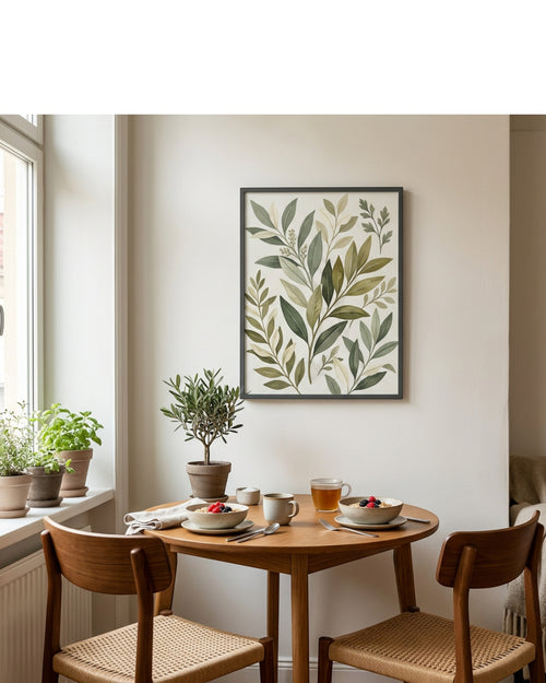 Thwkm Botanical Wall Art Framed Green 16 x 20 in